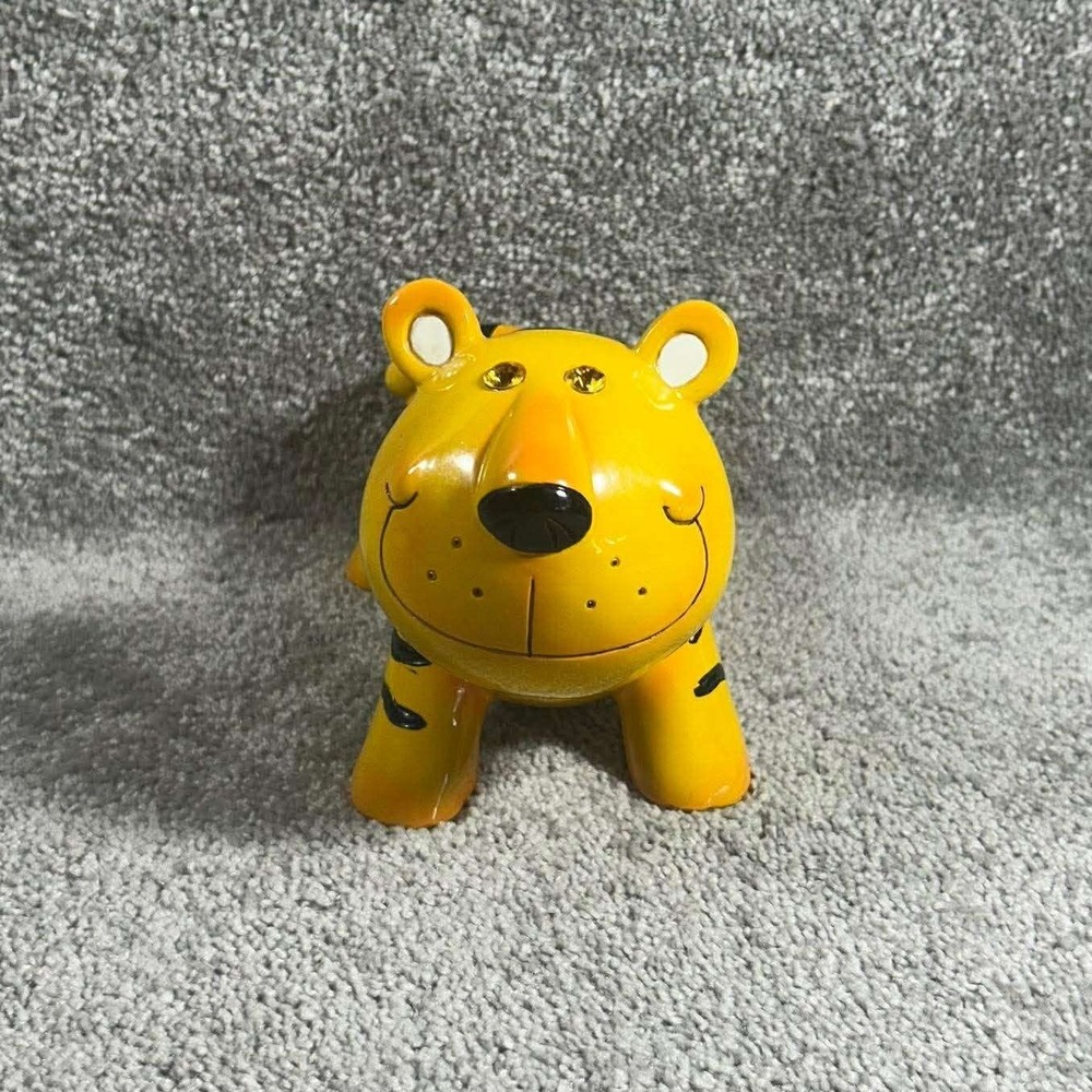 Blowfish Malibu Orange Tiger With Jewel Eyes‎ Coin Bank - No stopper